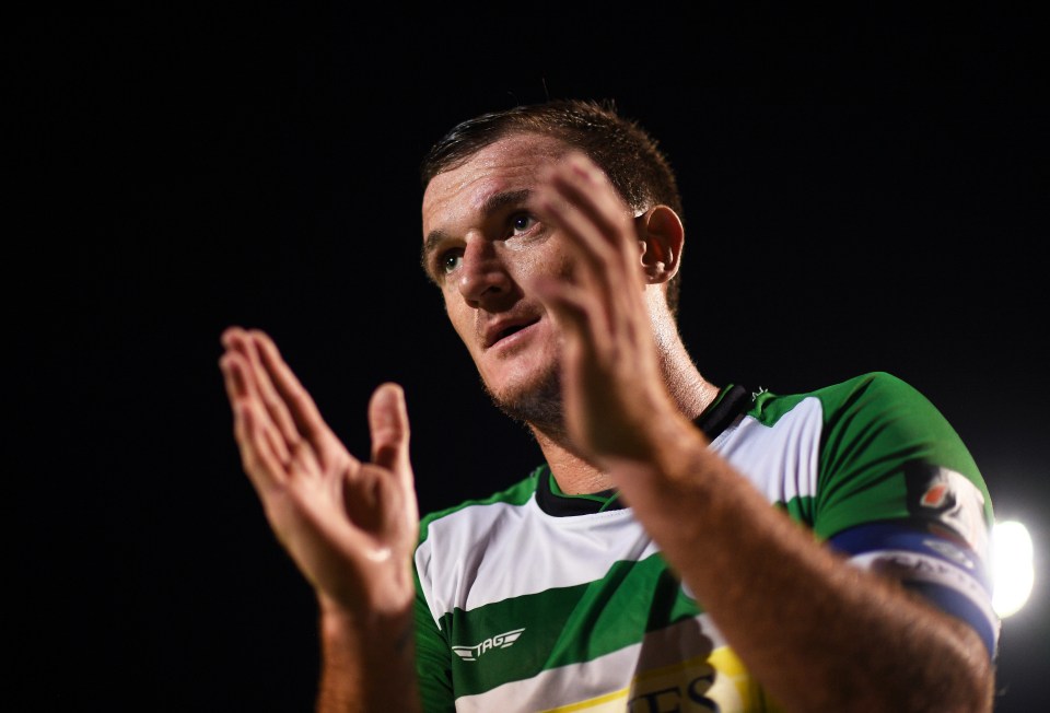 Collins had featured eight times for Yeovil this season