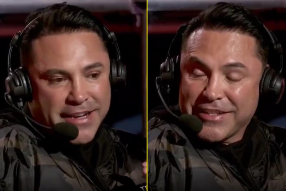 De La Hoya had an interesting night