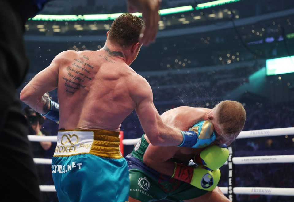 It was a right uppercut which did the damage
