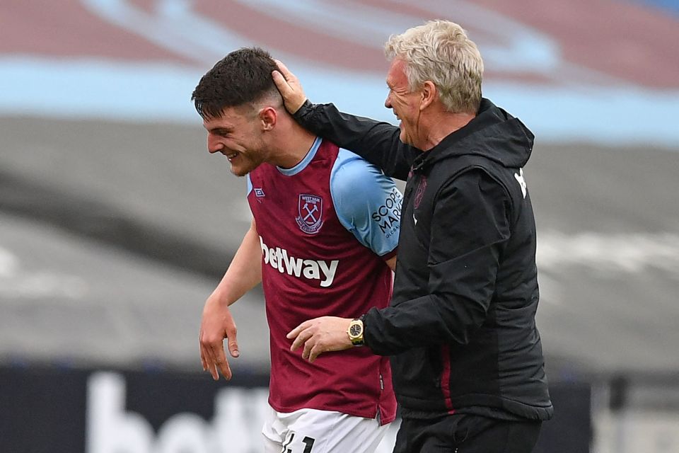 Moyes has no intention of allowing star midfielder Declan Rice to leave the club this summer