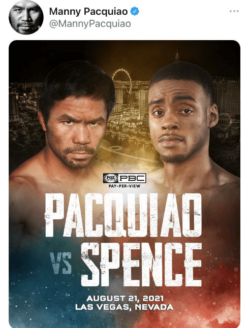 Paquiao has agreed to a super fight with Spence Jr