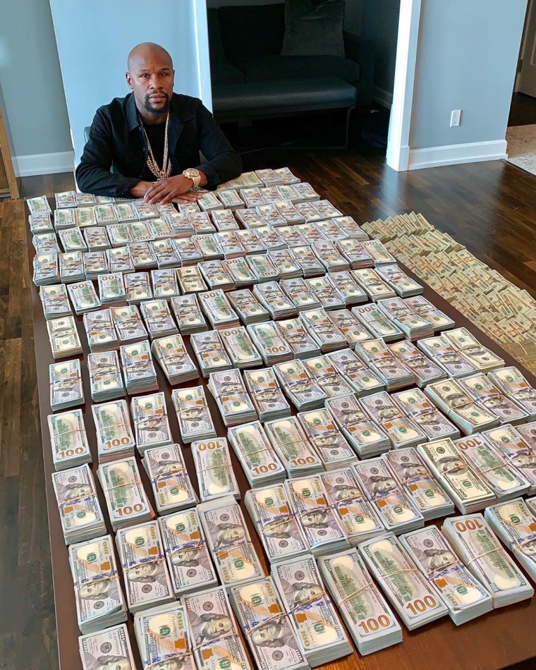 Mayweather aptly nicknamed himself 'money'