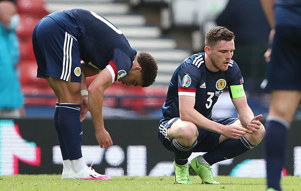 Robertson and co. were gutted after failing to produce a result worthy of the carnival atmosphere at Hampden Park