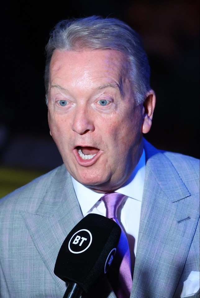 Frank Warren thinks if it goes the distance, Oleksandr Usyk is the favourite