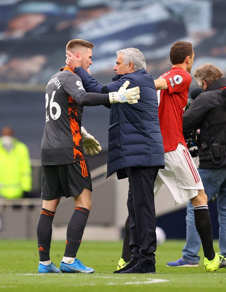 Jose Mourinho is a big fan of Henderson's and greeted him warmly when Tottenham played Man United last season