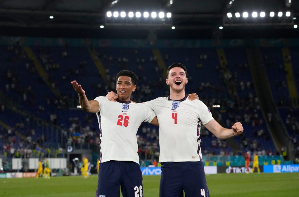 Rice, right, was key to England's path to the final and was up for the fight