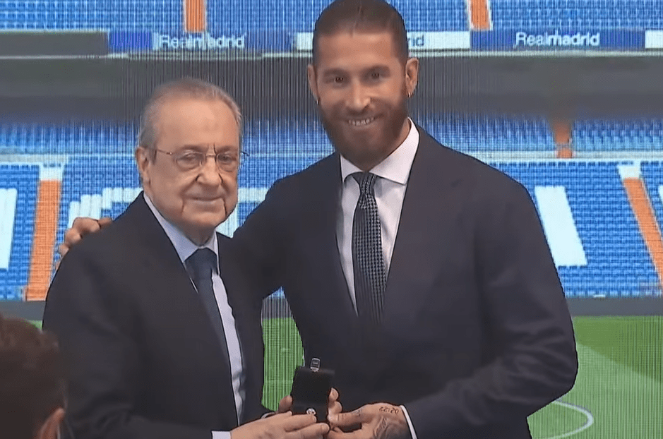 Perez presented Ramos with a parting gift