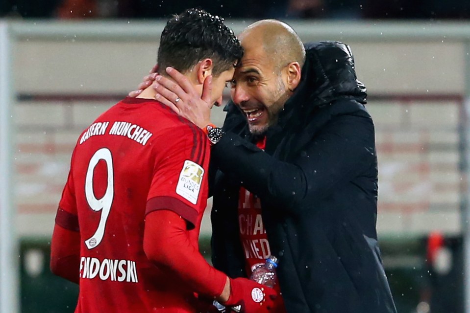 Lewandowski blossomed under Guardiola's stewardship at the Allianz Arena