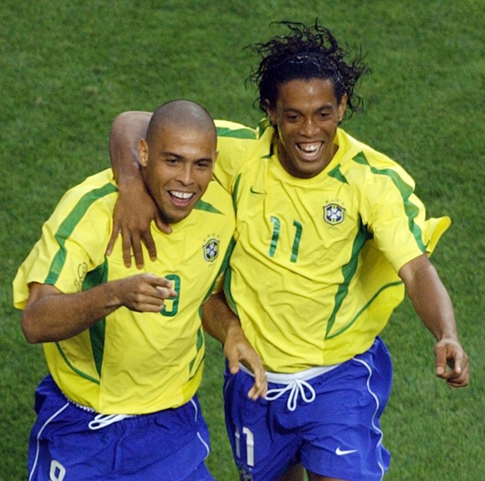  Ronaldinho played in a team with Ronaldo that destroyed England's dream in 2002
