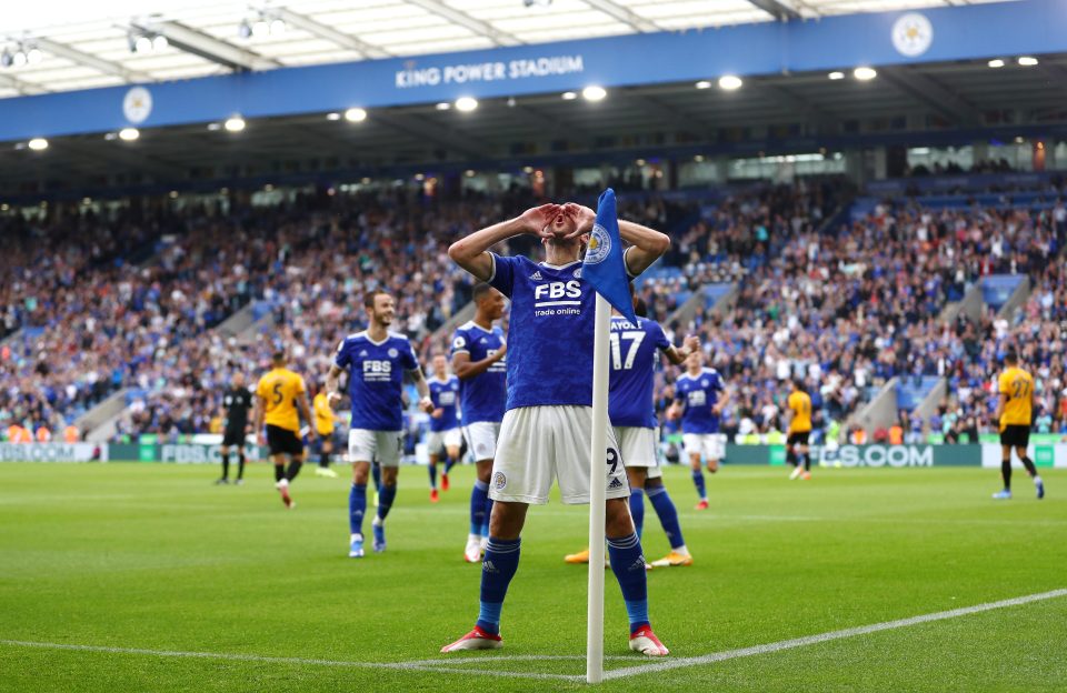 Fans at the King Power missed scenes like this - yes, we mean Jamie Vardy howling like a wolf