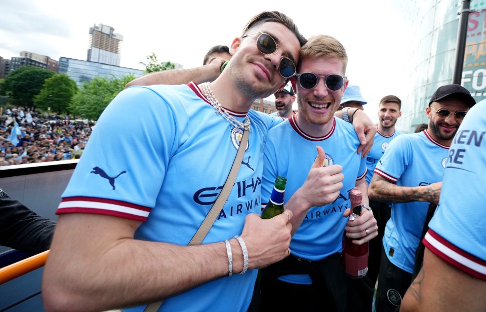 Grealish went into full party mode during Man City's title celebrations but should be allowed, reckons Wilshere