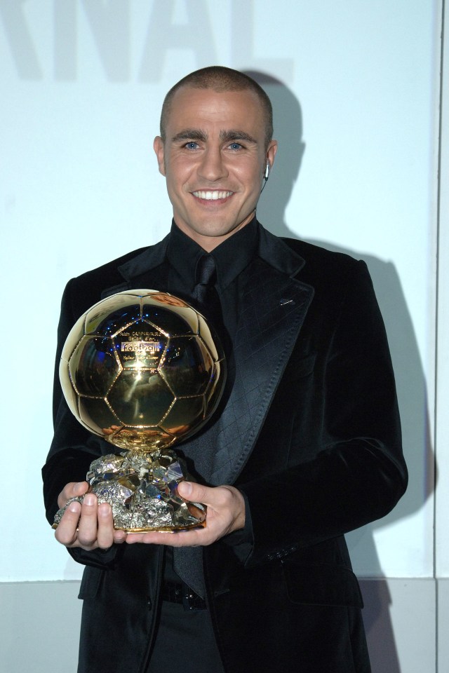 The Ballon d'Or is not usually for defenders but Cannavaro was the exception