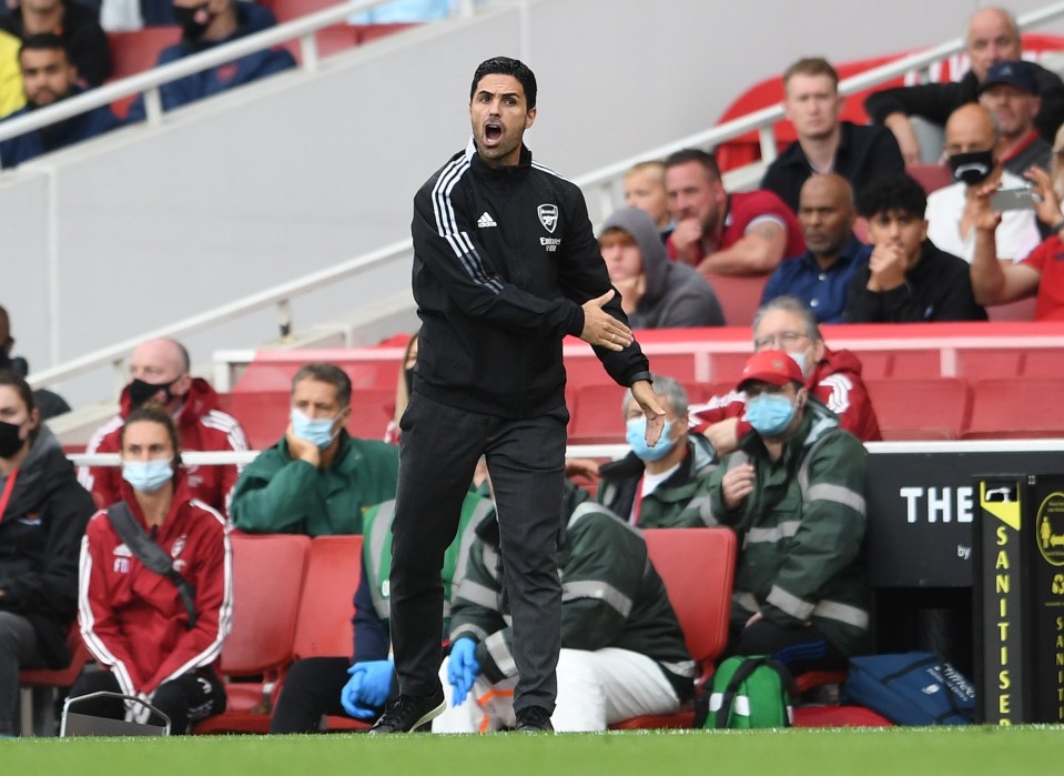 Arteta is already finding himself under huge pressure just two games into the new season but he hasn't been helped with a COVID and injury outbreak at the club