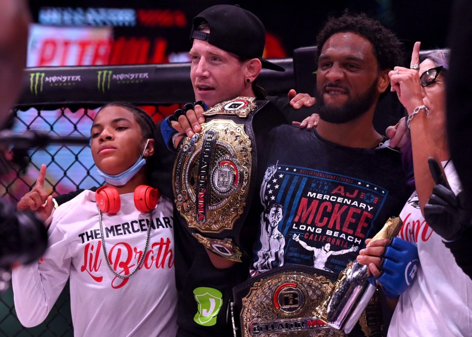 McKee won the $1m prize fund after winning Bellator’s featherweight Grand Prix