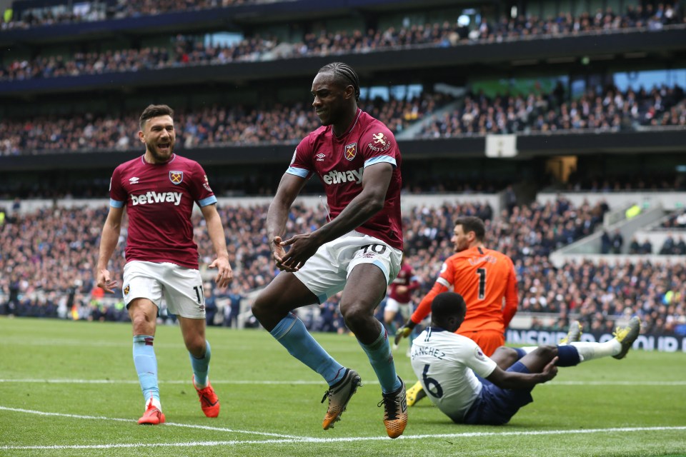 Antonio's 'unique' celebration at the Tottenham Hotspur Stadium