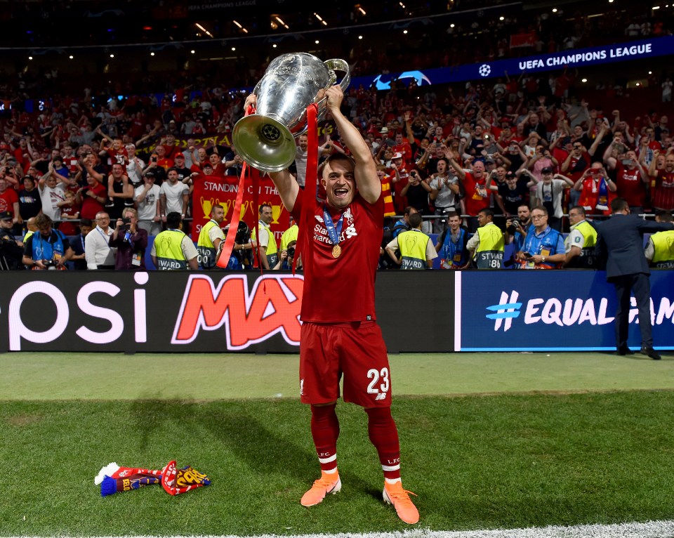 Shaqiri won the Premier League and Champions League with Liverpool