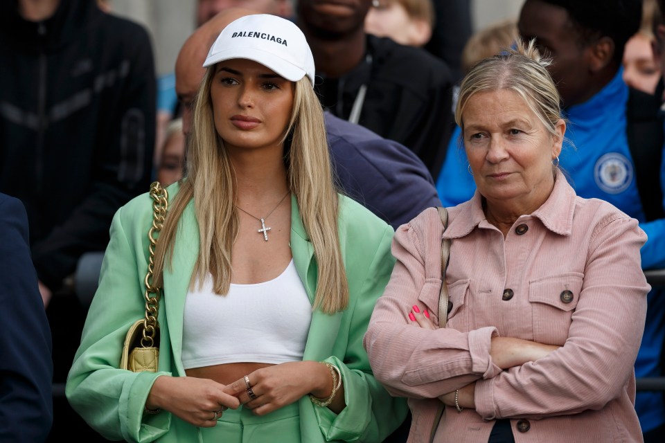 Grealish's girlfriend and mother were both in attendance at the unveiling