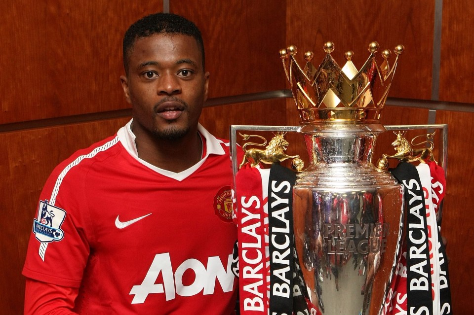 Evra won the Premier League five times at Man United