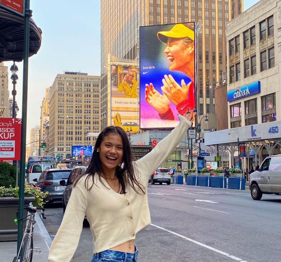 Raducanu earned a huge following on social media after her win