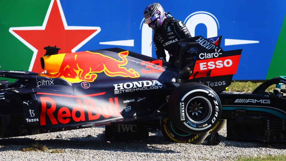 Hamilton thankfully emerged unscathed