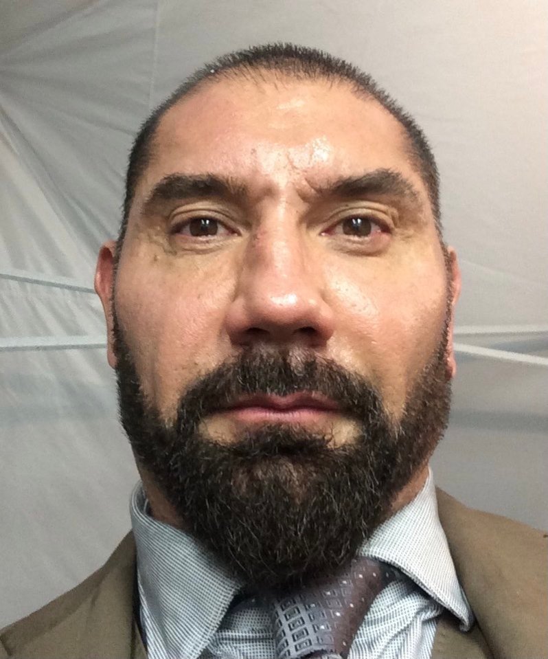 The wrestler-turned-actor shared a picture of his broken nose following a fight scene