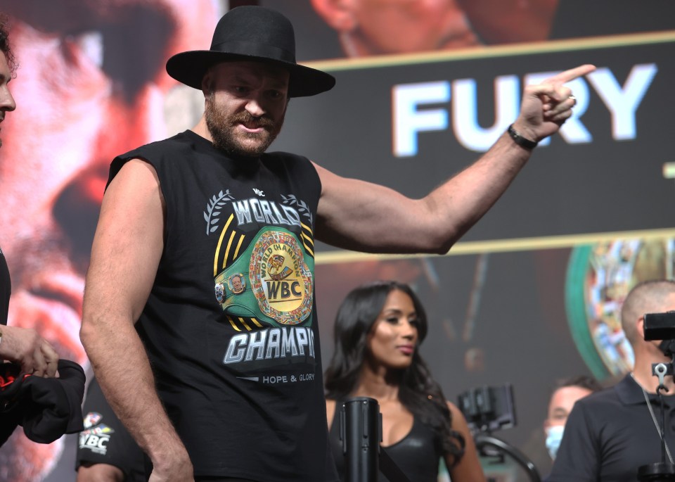 Fury tipped the scales at 277lbs (19st 11lbs) on Friday ahead of his fight with Wilder