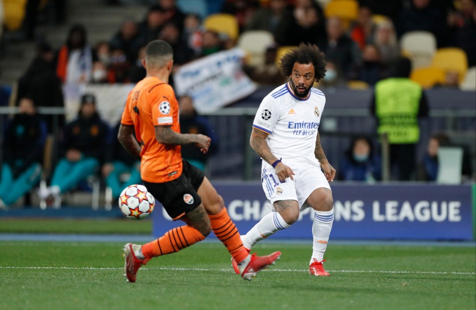 Marcelo in action for Real Madrid