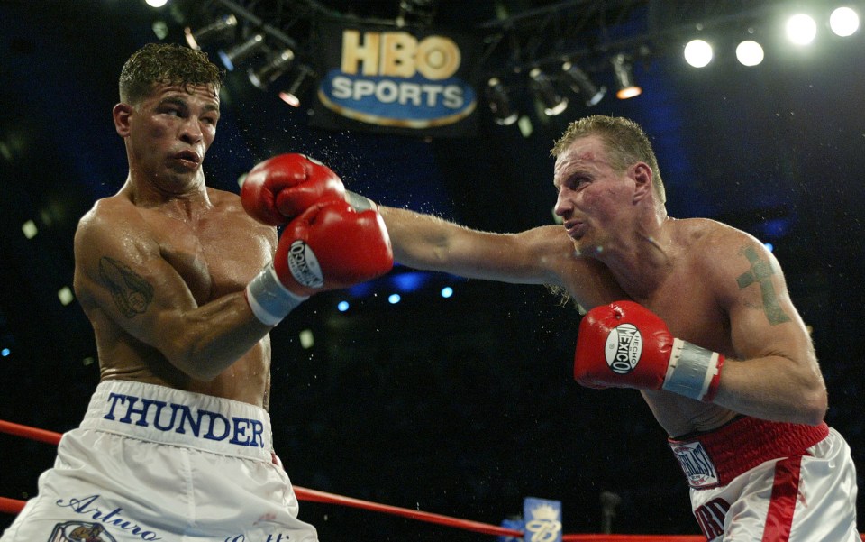 Ward, right, is remembered for his legendary trilogy of fights with Gatti