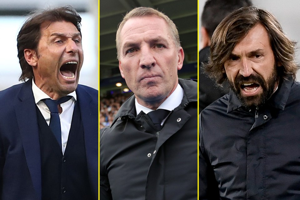 Conte, Rodgers and Pirlo are favourites to be in charge of the Gunners next