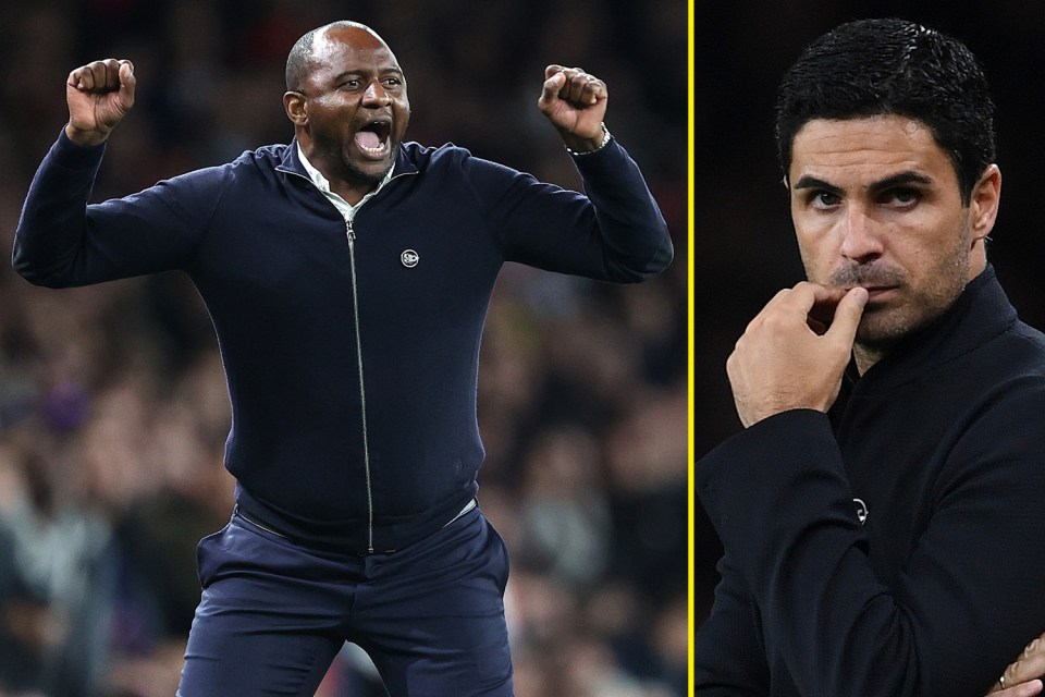 Vieira faced Arteta on Monday night and just missed out on a spectacular win