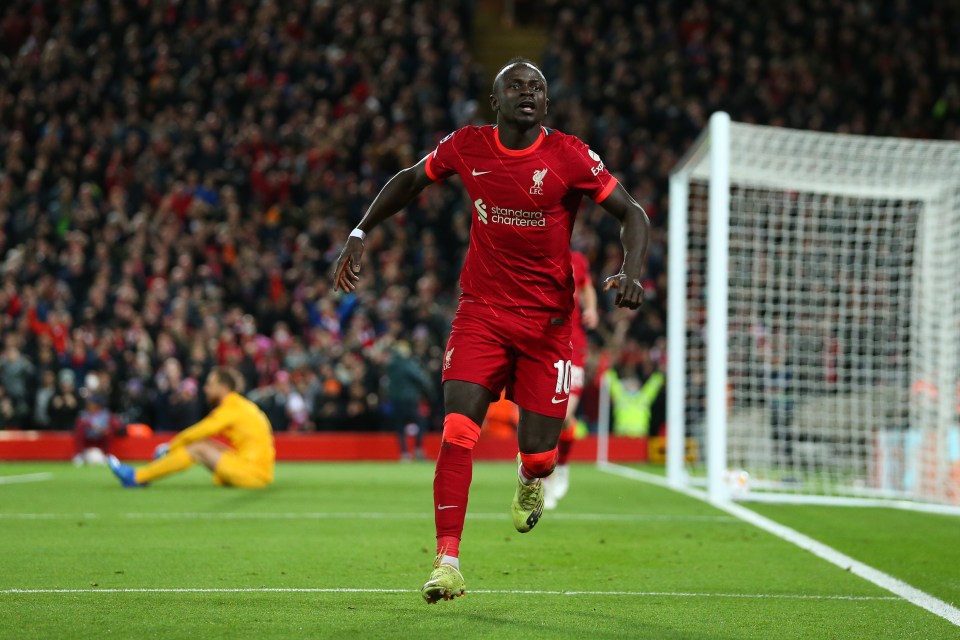 Mane scored Liverpool's second of the night