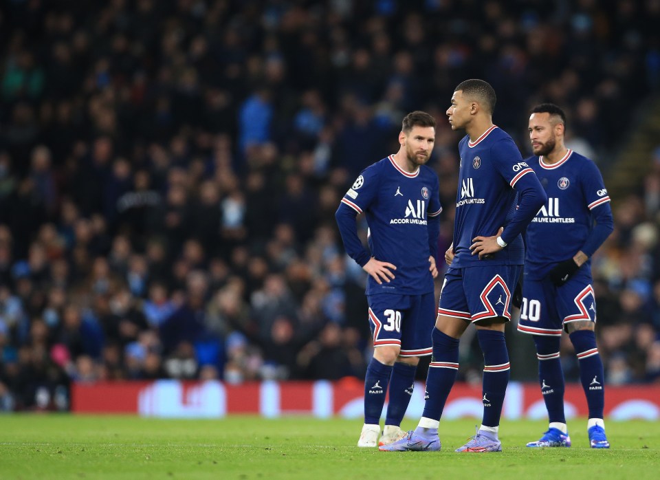 PSG are currently splashing out £8m a month on Messi, Mbappe and Neymar