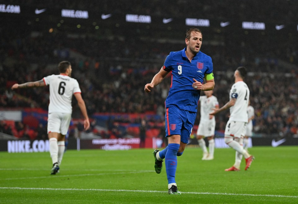Harry Kane now has 44 goals for England since making his debut in 2015