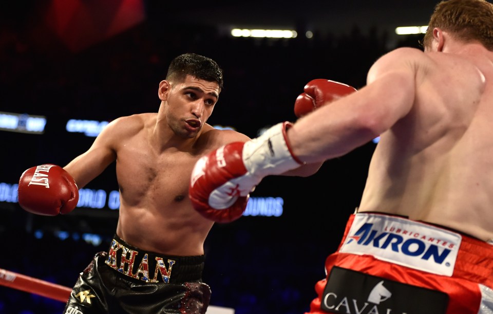 Khan was firmly in the fight against the Mexican
