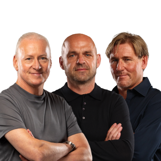 Jim White asked the duo for their thoughts on the Red Devils' top four chances