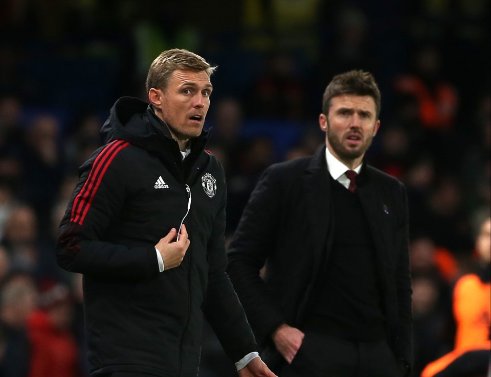 Fletcher and Carrick took charge of Man United after Solskjaer's exit
