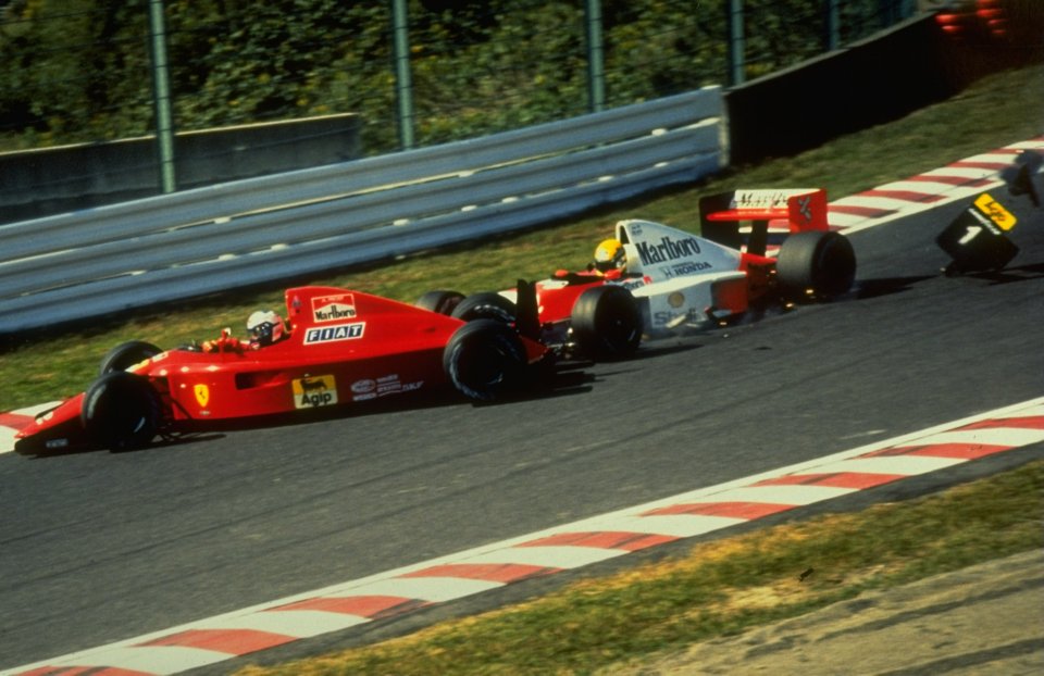 Senna opted to preserve his title lead by taking him and Prost out of the race. Could Verstappen do the same?