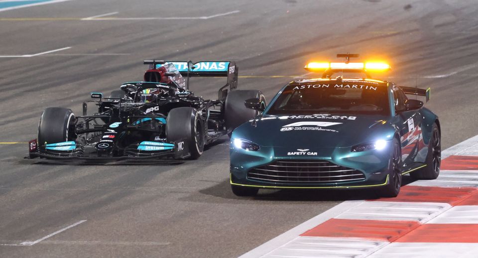 Hamilton couldn't believe what he was seeing as the Red Bull was suddenly in his mirrors on fresh tyres
