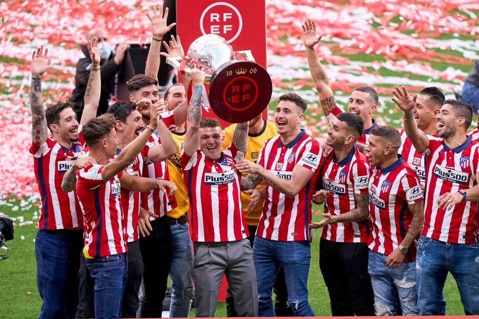 The former Burnley player has made 65 appearances for Atletico and won his first major trophy, the LaLige title with them last season
