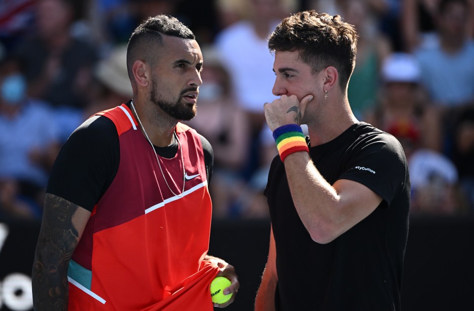 Kyrgios and his doubles partner are through to the quarter-finals of the men's doubles