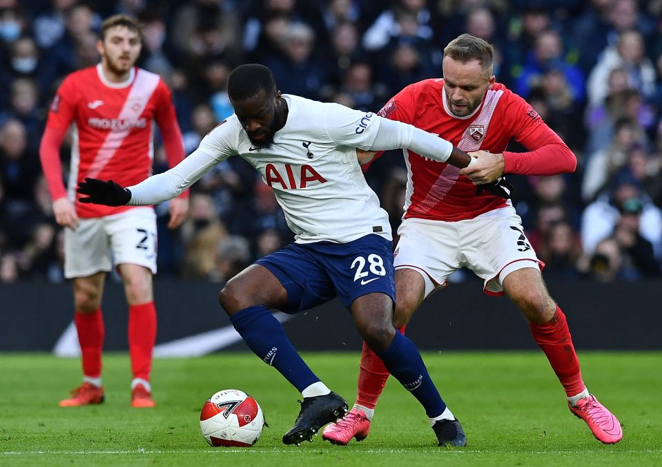 Ndombele was underwhelming against Morecambe
