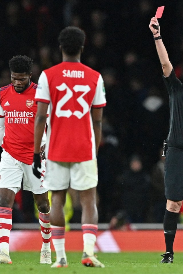 Mikel Artea's side suffered their 14th red card during his time as manager of Arsenal