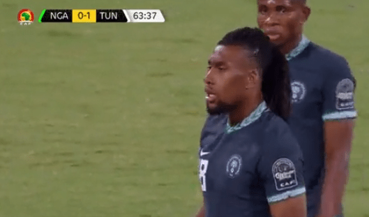 Iwobi was initially given a yellow card