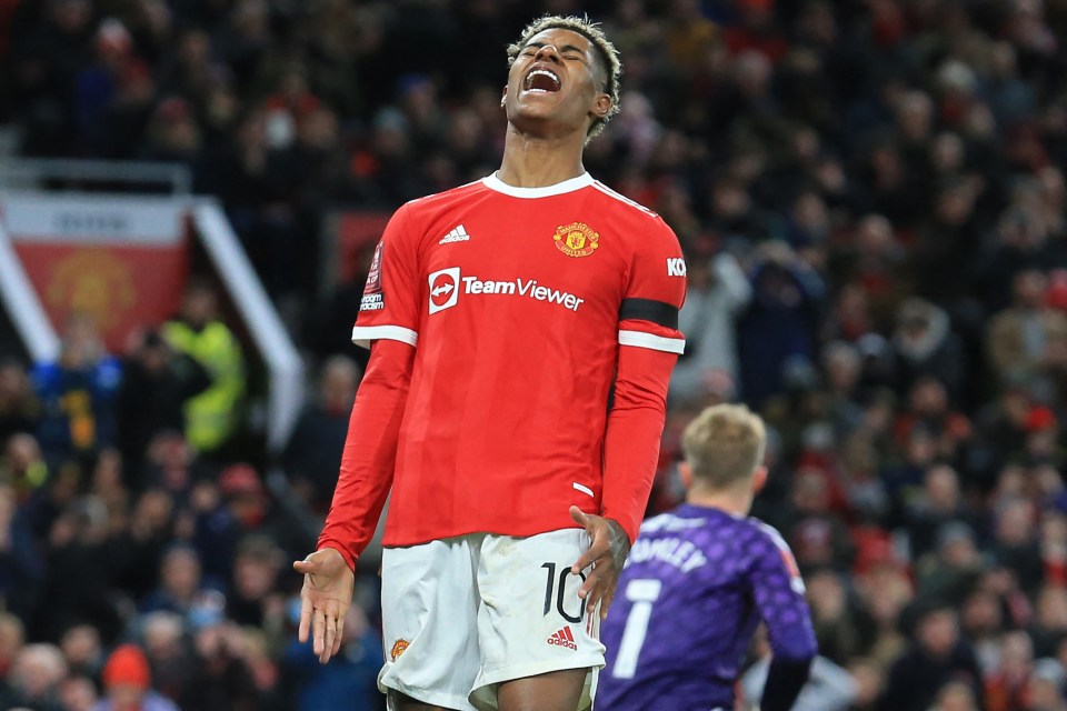 Rashford had a disallowed goal in the FA Cup defeat against Middlesbrough