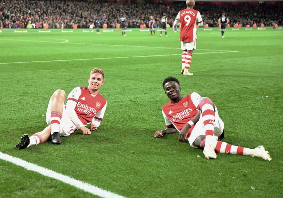 Saka and Smith Rowe, both academy products, have certainly repaid the faith Arteta has shown in them