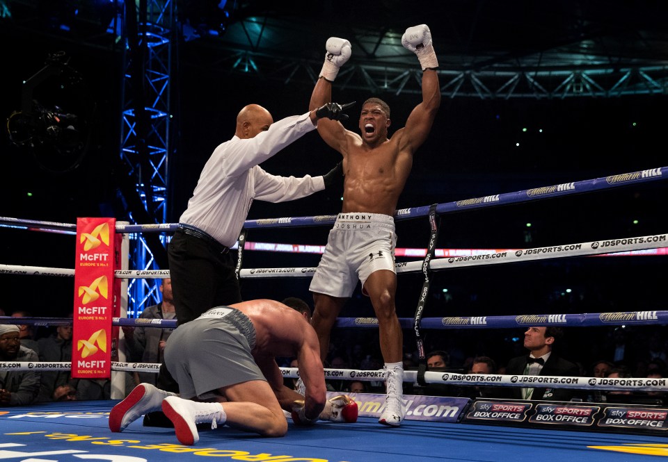 Joshua stopped Klitschko...