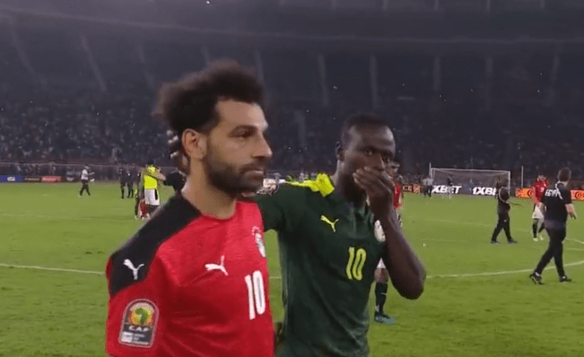 Mane's attempts to console Liverpool teammate Salah may have fallen on deaf ears, such was the Egyptian's hurt