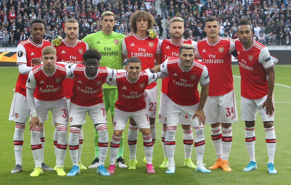 Chambers and Martinez are two players who started in Emery's final game in charge of Arsenal - with some of that team still in the current XI