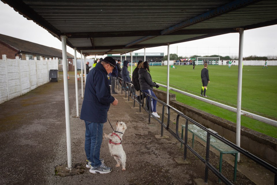 It's not Non League Day without seeing a dog at a match!