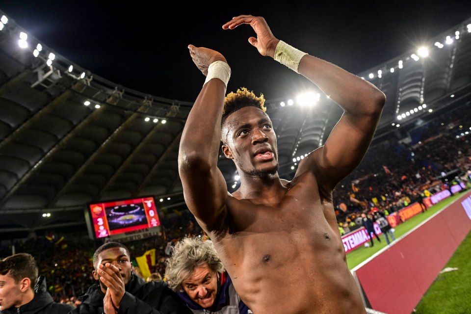 Abraham has been firing in the goals for Roma this season